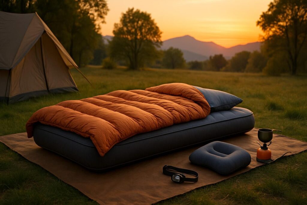 découvrez comment choisir l'équipement idéal pour un couchage de camping confortable et profiter pleinement de vos nuits en plein air.
