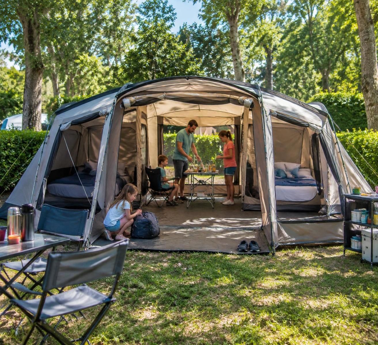 Tente de camping 6 places : profitez d’un espace généreux pour des aventures inoubliables 19 découvrez notre tente de camping 6 places, spacieuse et confortable, idéale pour partager des aventures inoubliables en famille ou entre amis.